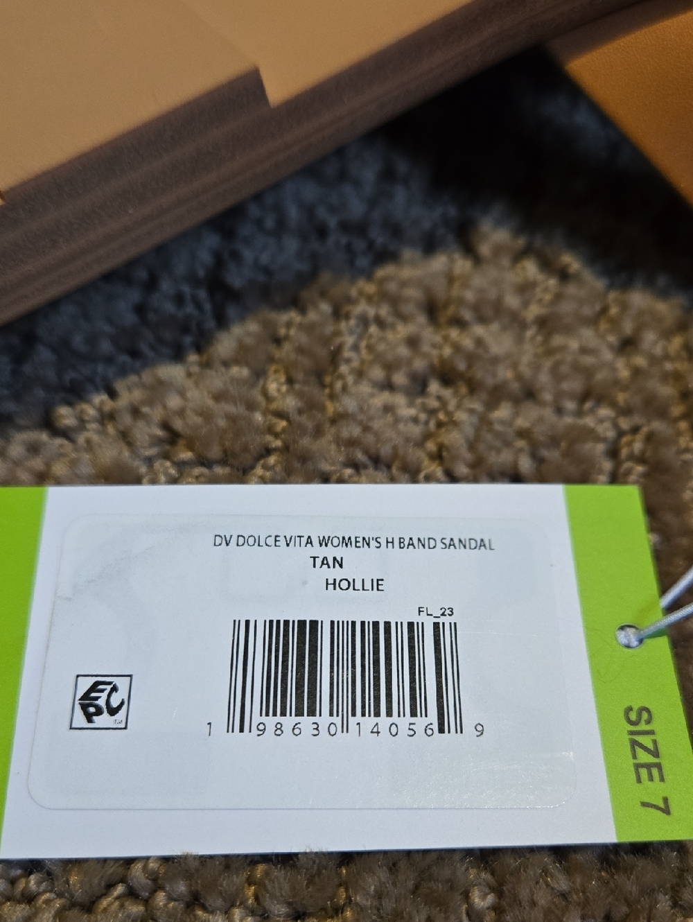 NWT Dolce Vita Tan " H Band" Tan Slide Sandals - Picture 5 of 5